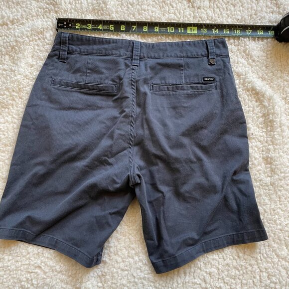 Size 30 Brixton Choice Standard Fit Grey Shorts - Picture 4 of 5